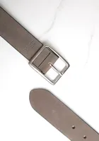 men's belt with nubuck leather