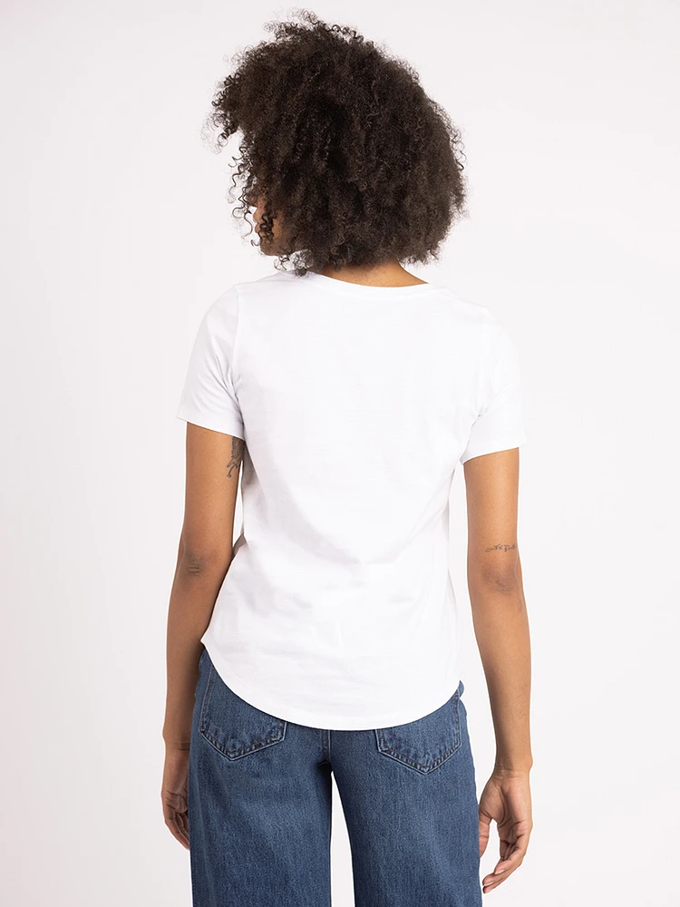 saige scoop neck t-shirt