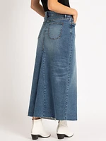 denim maxi skirt