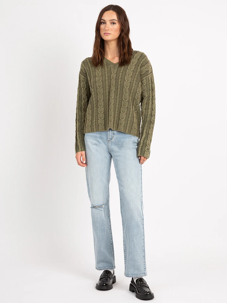 zarina v neck sweater