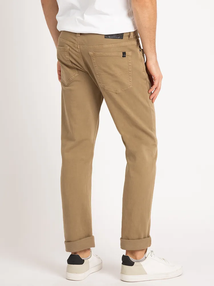 beige straight six jean