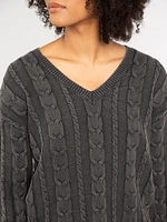 zarina v neck sweater