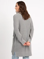 theresa shawl collar open cardigan