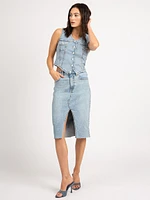 mattie denim vest