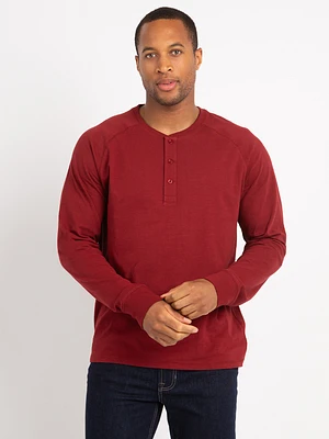 lucas long sleeve henley t-shirt