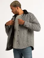 axel quilted shirt jacket