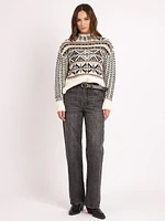 chan mock neck sweater