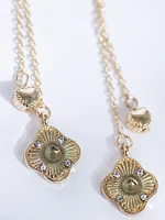 clover chain earring