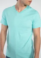 owen inject dye v-neck t-shirt