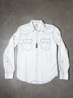 levi's sawtooth denim shirt with sashiko