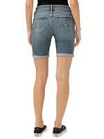 Elyse Mid Rise Luxe Stretch Bermuda Shorts