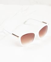 plastic frame sunglasses with gold temple