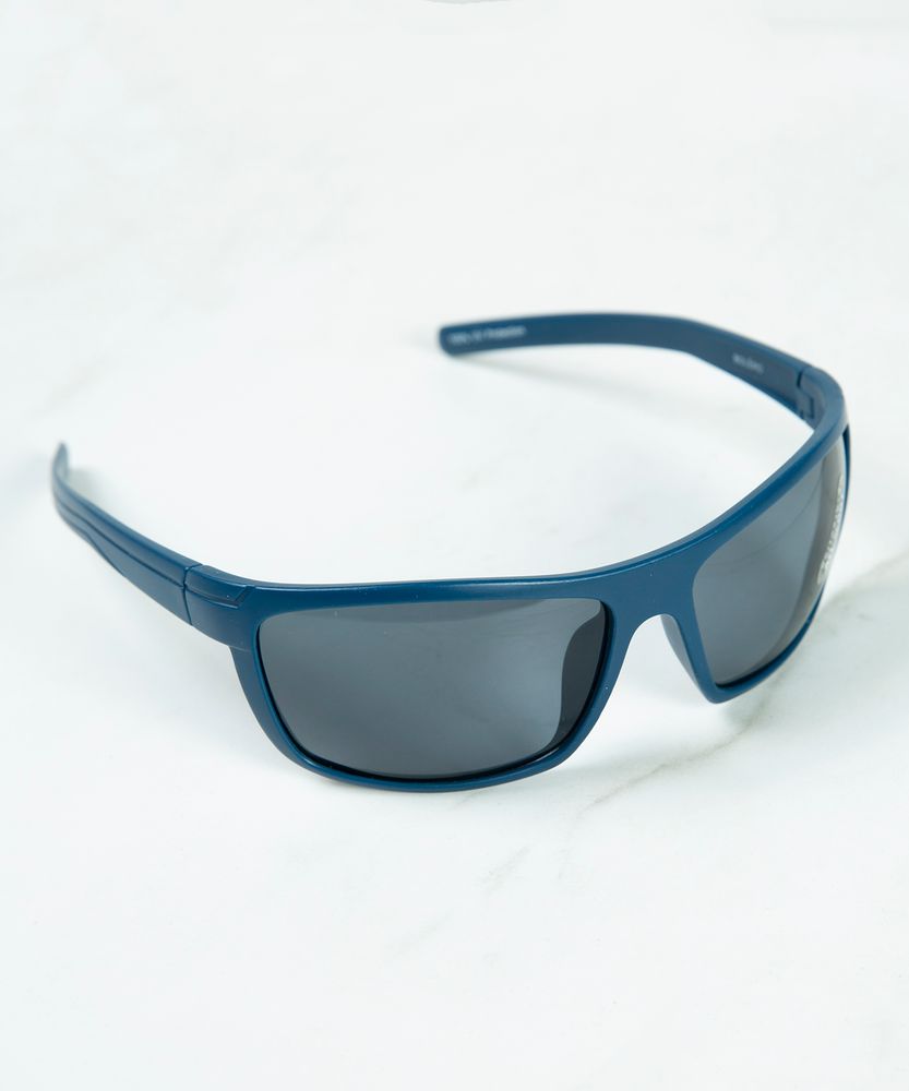blue sport frame sunglasses