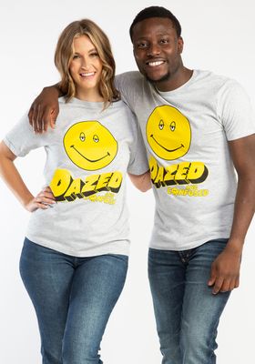 smiley face graphic tee shirt