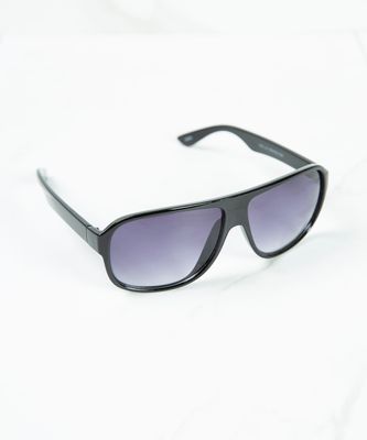 black plastic frame sunglasses
