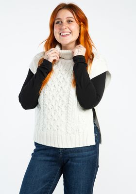 cable sweater vest