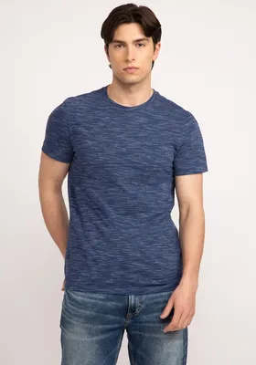 owen crew neckline inject dye t-shirt