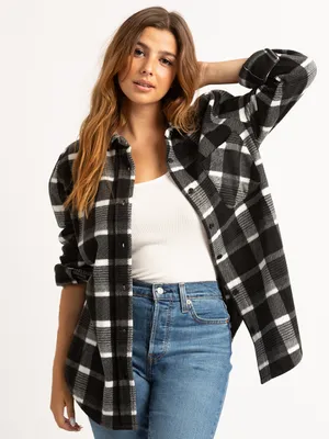 dinah fleece shacket