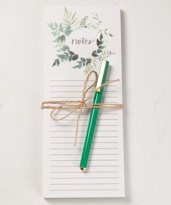 notepad and pen gift set