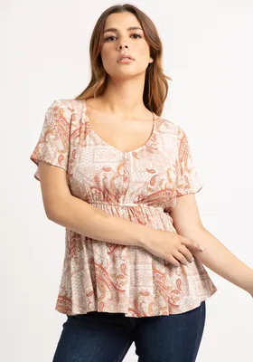 camila short sleeve blouse