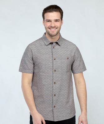 short sleeve oxford button front shirt labelle