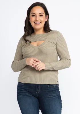 marion cut out sweater