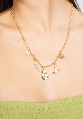 necklace western charms