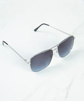 metal square frame sunglasses