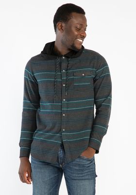 millersport stripe flannel shirt