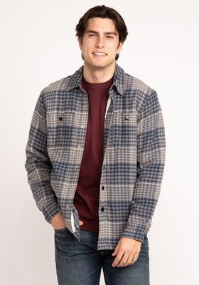 plaid jacket with sherpa lining