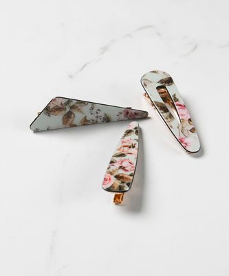 3 pack floral hair clip
