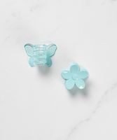 2 pack flower and butterfly claw clip
