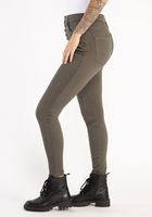 high rise skinny with exposed fly jeans