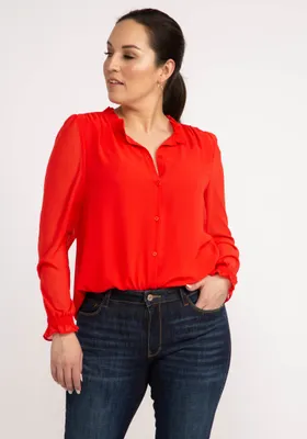 julie button up blouse