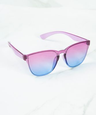 pink/blue ombre wayfarer sunglasses