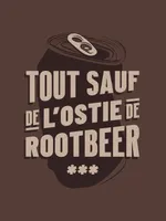 T-shirt Phoque Apparel brun espresso «Tout sauf de l'ostie rootbeer»