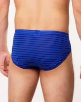 Slip Bodyskin bleu avec lignes