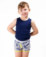 Boxer Mininuanya Kids Dinosaures bleu