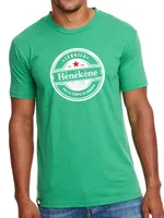 T-shirt Phoque Apparel vert «Téquila Hénékène pas le temps de niaiser»