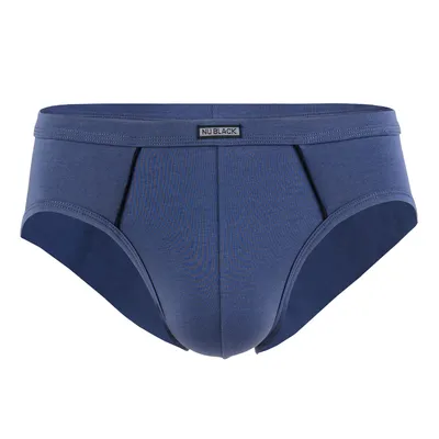 Slip Nu Pima bleu acier