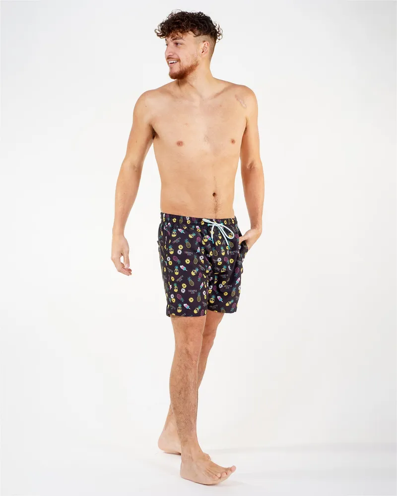 Maillot de bain Threadbare Ananas Noir