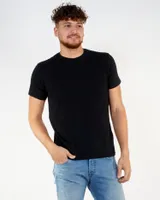 T-shirt Threadbare Col Rond Noir