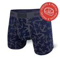 Boxer Bodyskin Lucky avec poche navy anchor