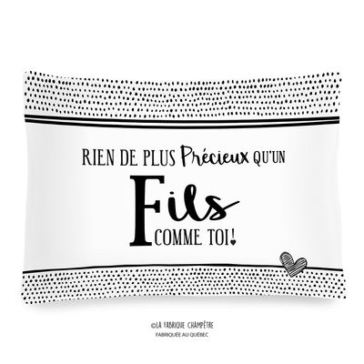 Cushion with text – Fils