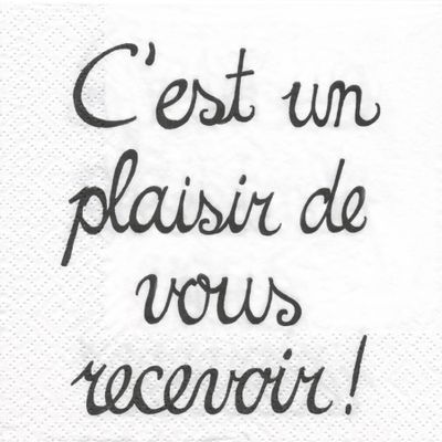 Napkins – C’est un plaisir… (French)