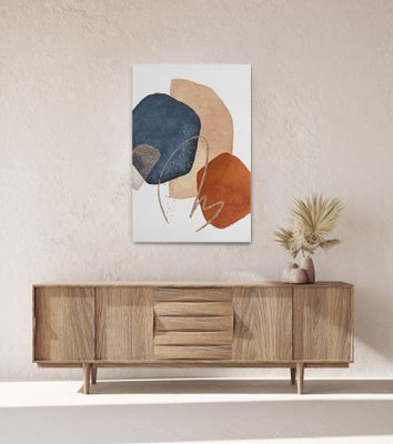 Abstract circles canvas