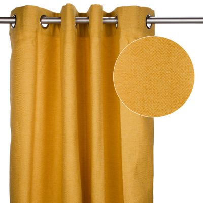Linen curtain – Mustard yellow