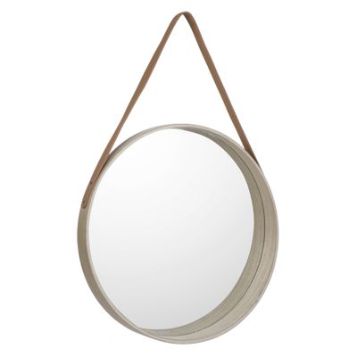 Natural contour hanging mirror