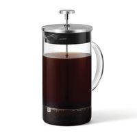 Glass plunger coffee maker