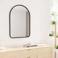 Black Arch Wall Mirror – Hub 24×36